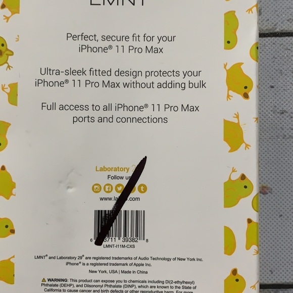 LMNT Baby Chick iPhone Pro Max Case NIB - Picture 5 of 5